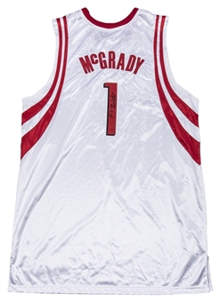 2005-06 Tracy McGrady Game Used & Signed Houston Rockets Home Jersey (Player LOA & JSA)